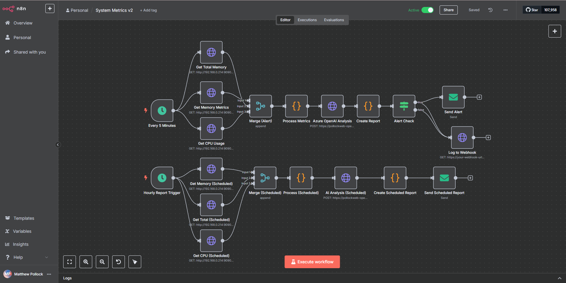 n8n visual workflow builder